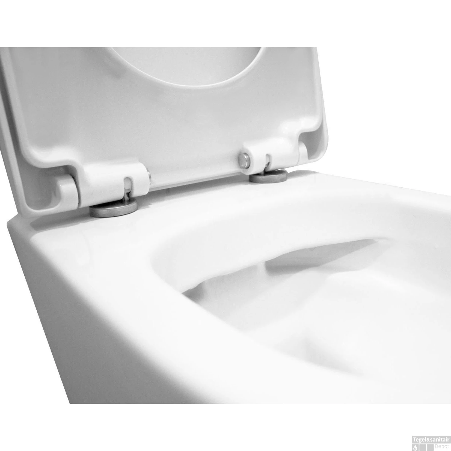 Wandcloset Wiesbaden Vesta Rimless 52 Cm Mat Wit (Excl. Zitting) 6 Wandcloset Wiesbaden Vesta Rimless 52 Cm Mat Wit (Excl. Zitting) - Afbeelding 4