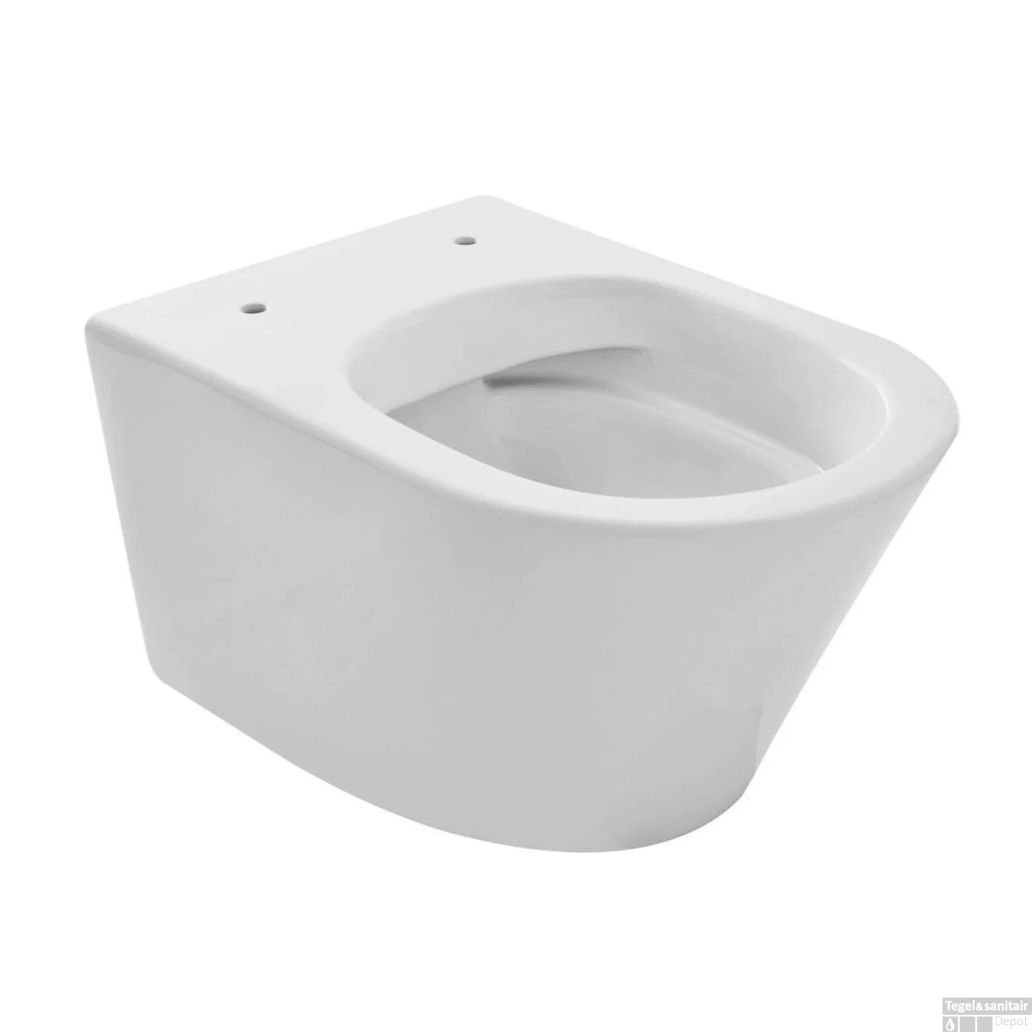 Wandcloset Wiesbaden Vesta Rimless 52 Cm Mat Wit (Excl. Zitting) 4 Wandcloset Wiesbaden Vesta Rimless 52 Cm Mat Wit (Excl. Zitting) - Afbeelding 2