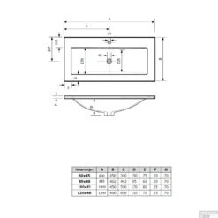 ACTIE BWS Badmeubel Paris | 80cm | Compleet Geleverd Canyon Oak (1 Kraangat) -Geberiter Meubels Geschaft wastafel paris tech 12