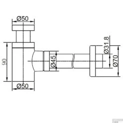 Sifon Best Design White 5/4 Mat Wit -Geberiter Meubels Geschaft zwart mate sifon tech 2